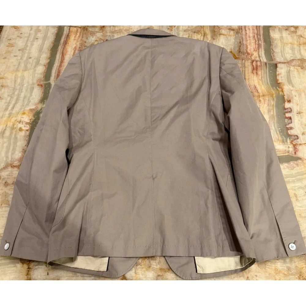 Rag & Bone New York Notch Lapel Sport Coat Beige Hand Tailored Slim Size 44
